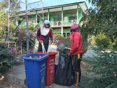 จกรรมการจัดการขยะมีพิษและขยะอันตราย ตามโครงการ  "โคราชเมืองสะอาด  เก็บกวาดทั้งจังหวัด"  ประจำปี  2564